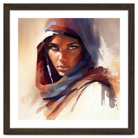 Watercolor Tuareg Woman #10