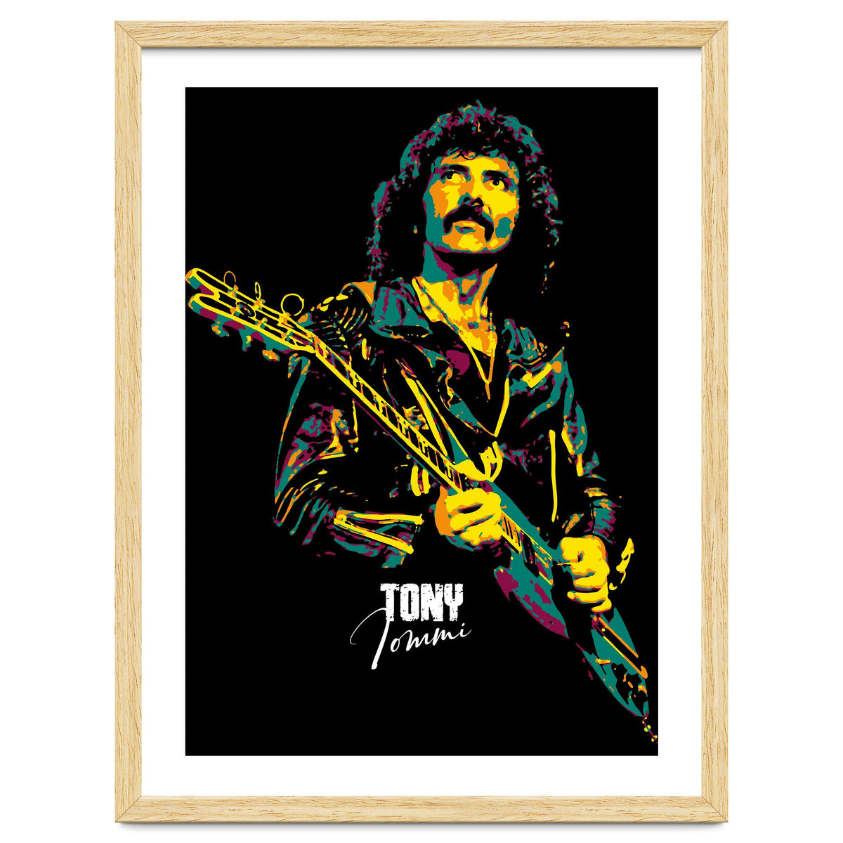 Tony Iommi Musician Legend in Pop Art