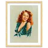 Portrait Of A Redhead Pinup Woman thumbnail