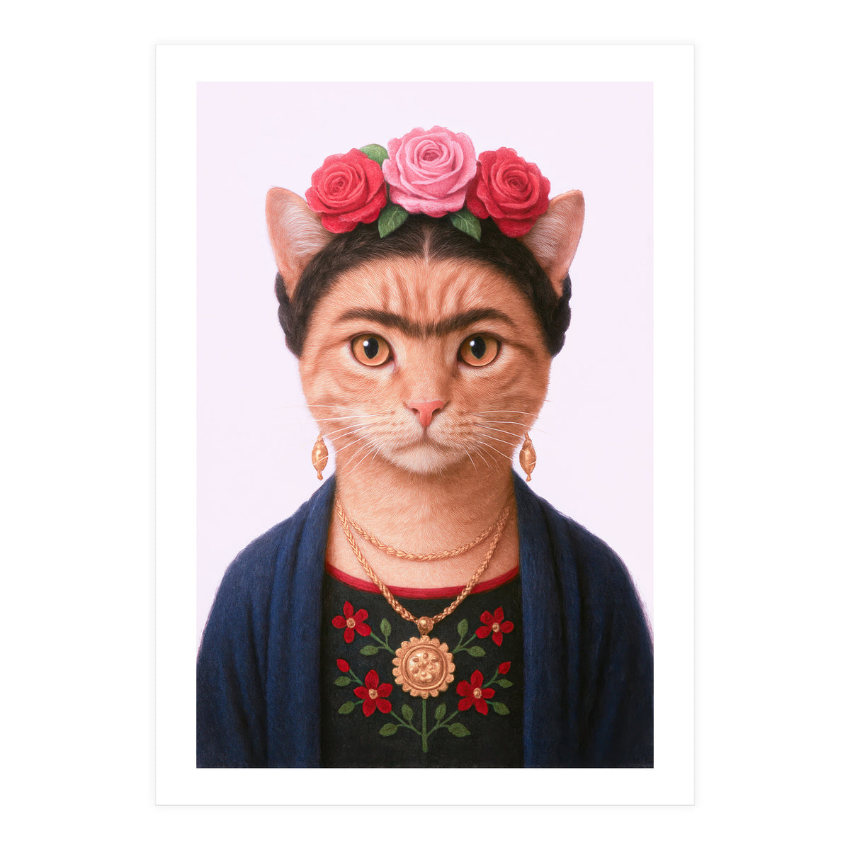 Frida KahloMeow (Print Only)