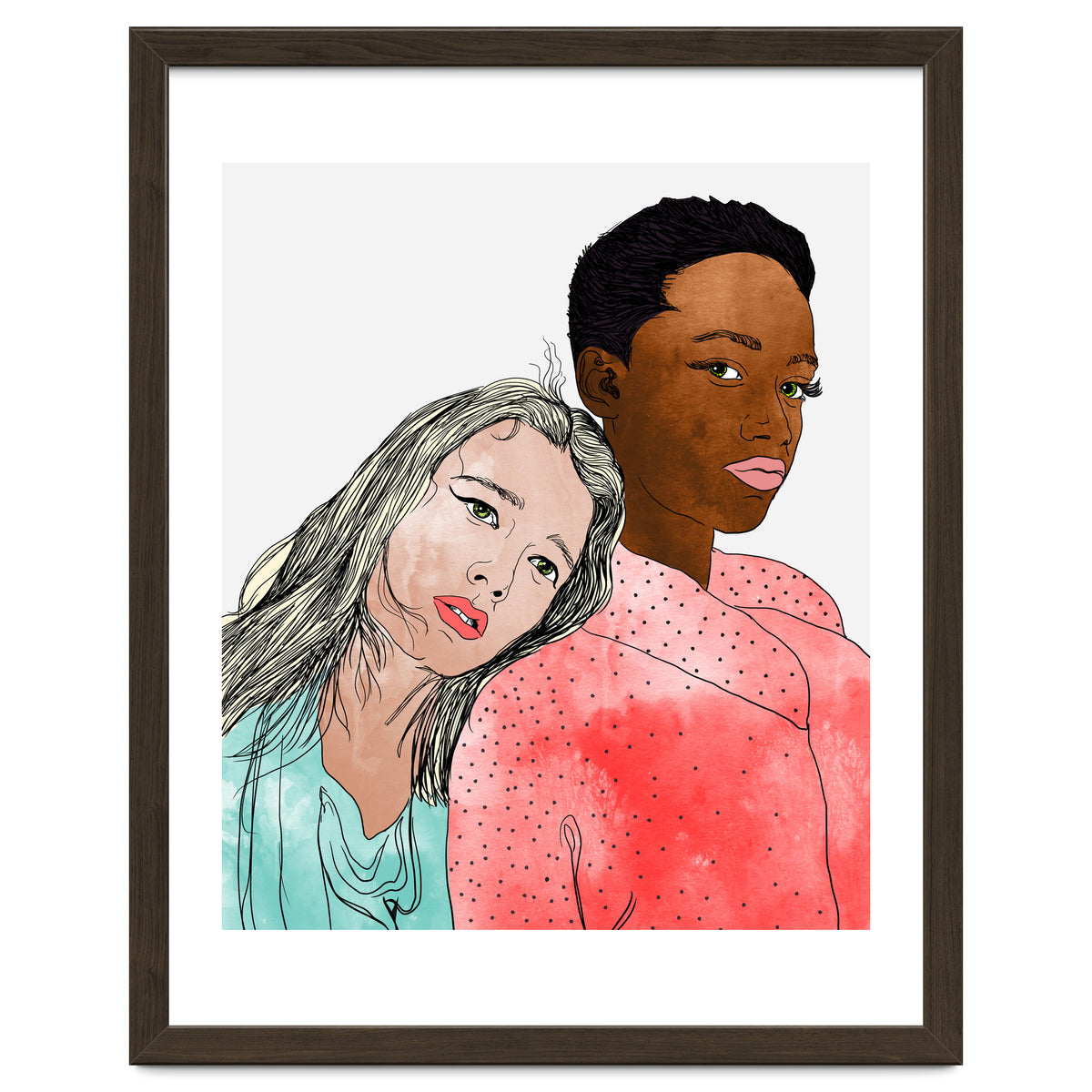 Egalitarism | Equality Anti-racism Feminism Multiculturism | Individuality Watercolor