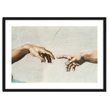 The Sistine Chapel; ceiling frescos after restoration. The creation of Adam. thumbnail