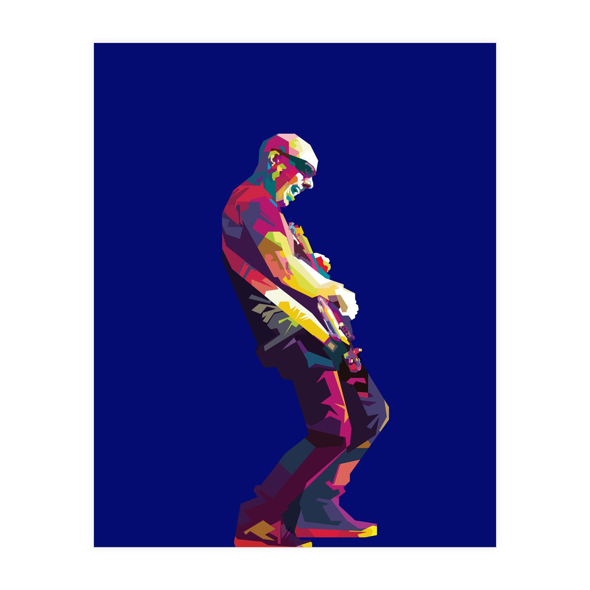 Joe Satriani Rock Guiatist Pop Art WPAP (Print Only)