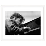 Pianist Glenn Gould with the Berlin  Philharmonic Orchestra under Herbert von Karajan. Berlin,1957. thumbnail