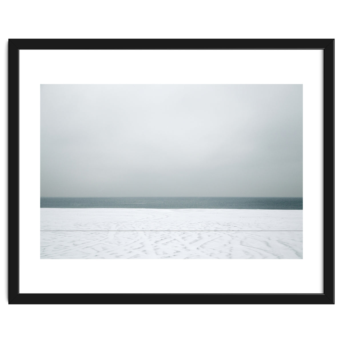 Winter seascape - Snow beach