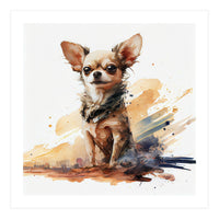 Watercolor Chihuahua Dog (Print Only)