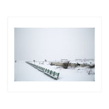 No people on a bench in the snowy winter (Print Only) thumbnail