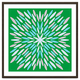 Petal Burst - green, blue, beige thumbnail