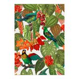 Tropical Parrots In Flower Jungle  (Print Only) thumbnail
