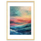 Ethereal Abstract Mountain Mist Painting thumbnail