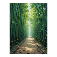The Emerald Path: A Sun-Drenched Journey (Print Only)