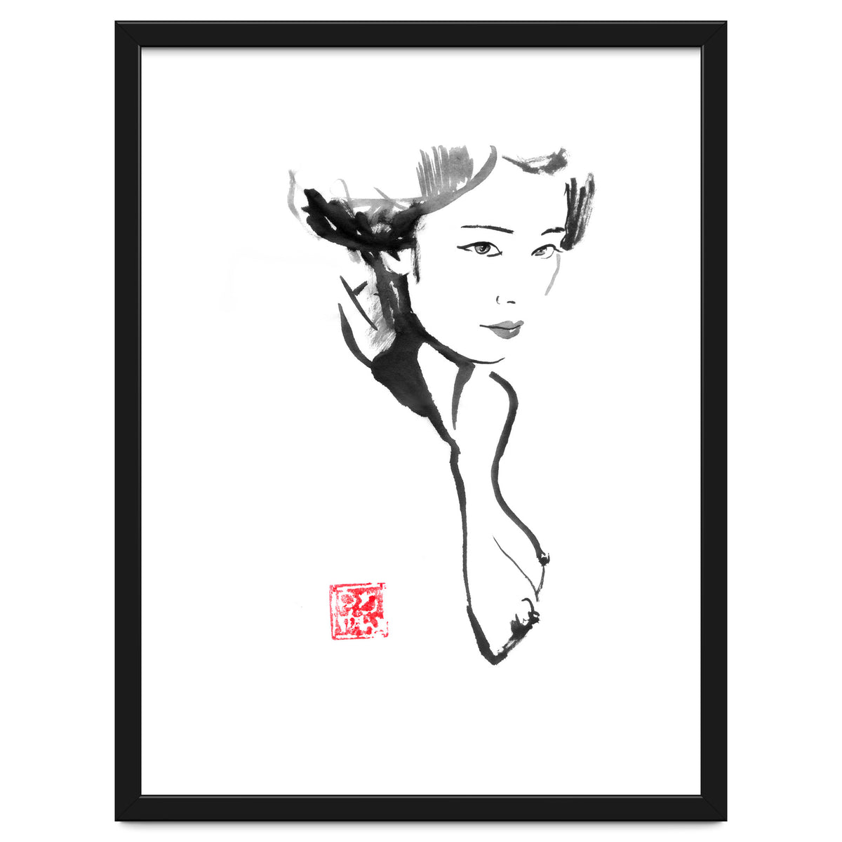 Nude woman