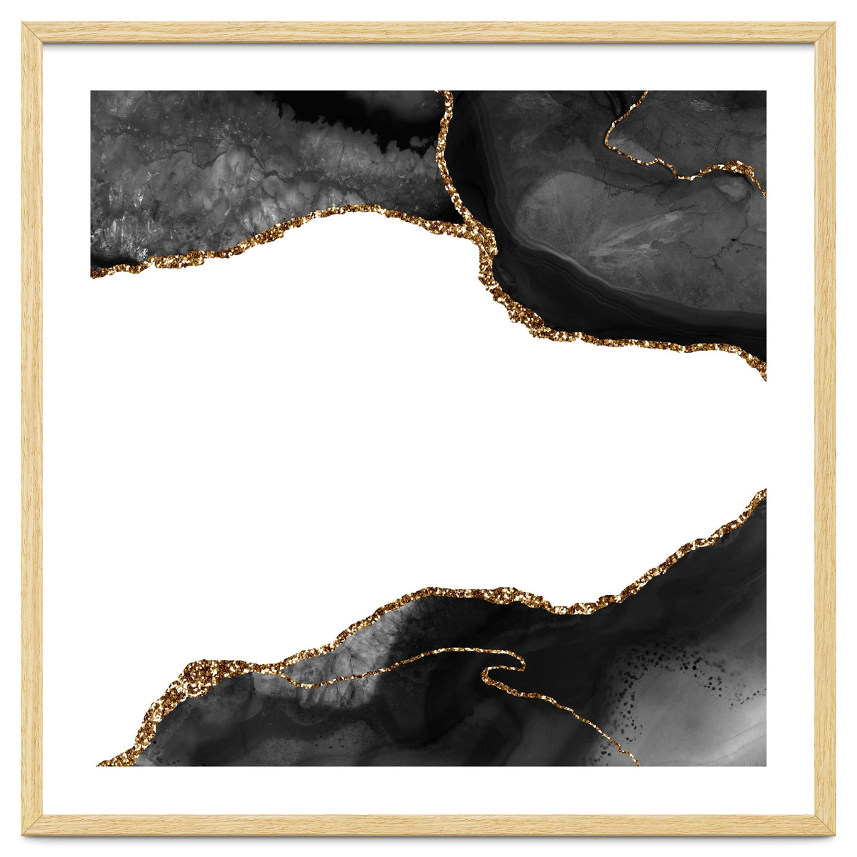 Black & Gold Agate Texture 09