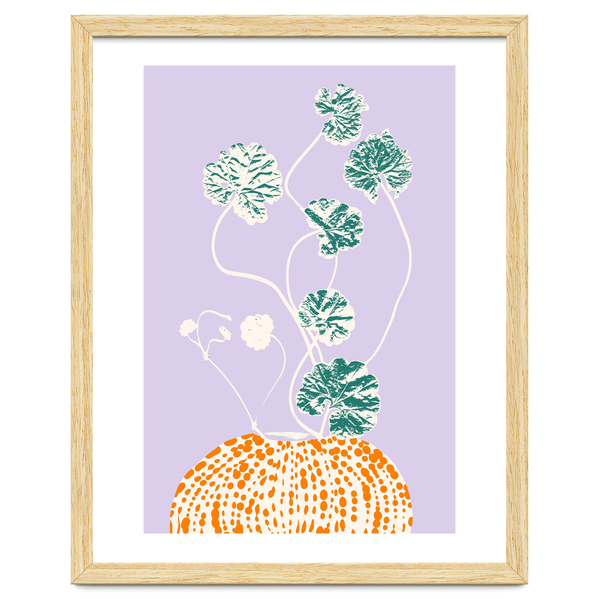 Plant based happyness Ajuga still life