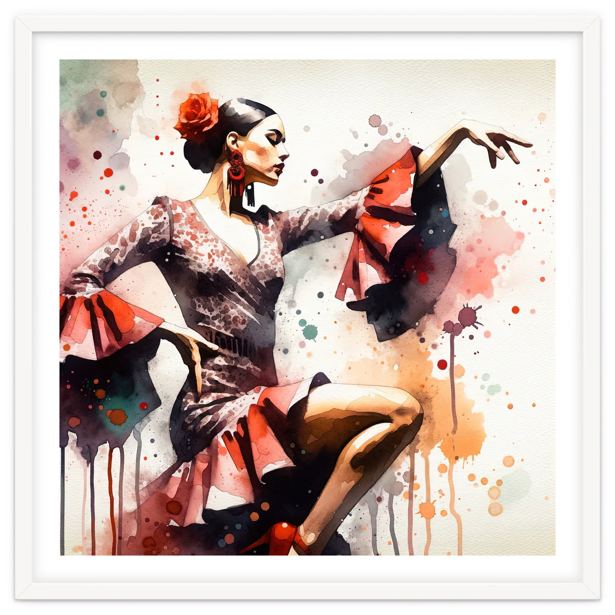 Scarlet Flamenco Side Pose