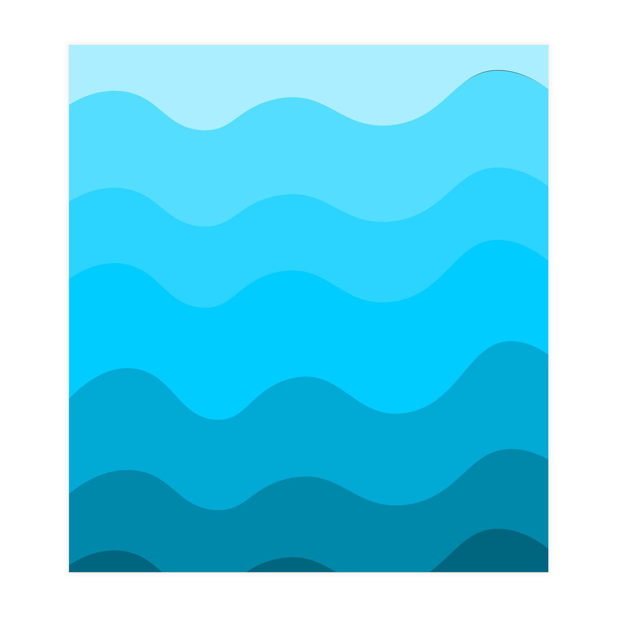 Blue gradient design  (Print Only)