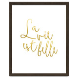 La vie est belle #society6 #typography #buyart thumbnail