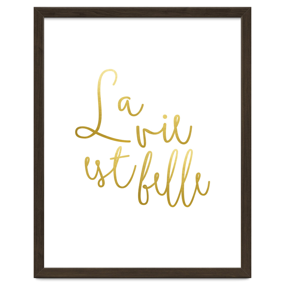 La vie est belle #society6 #typography #buyart