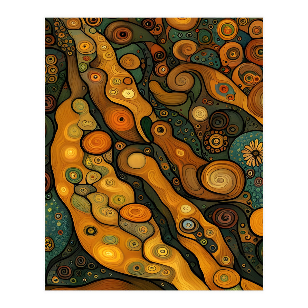 Artificial Masterworks - Klimt van Gogh (Print Only)