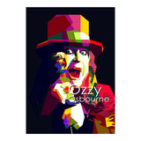 Ozzy Osbourne Metal Classic Rock Pop Art WPAP   	 (Print Only) thumbnail