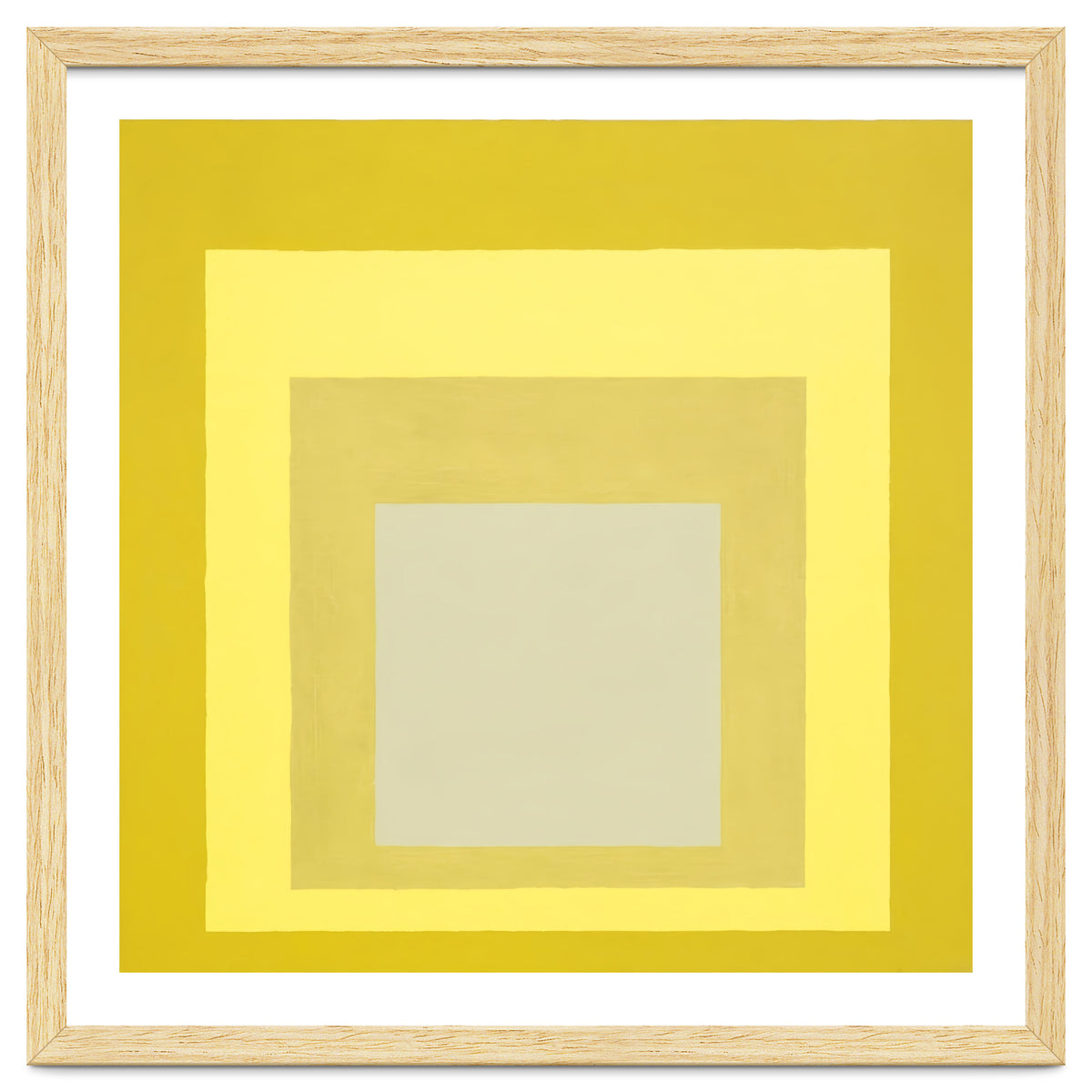 JOSEF ALBERS - HOMAGE TO THE SQUARE YELLOW WHITE