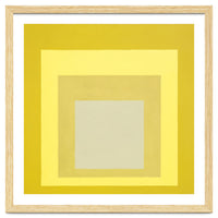 JOSEF ALBERS - HOMAGE TO THE SQUARE YELLOW WHITE