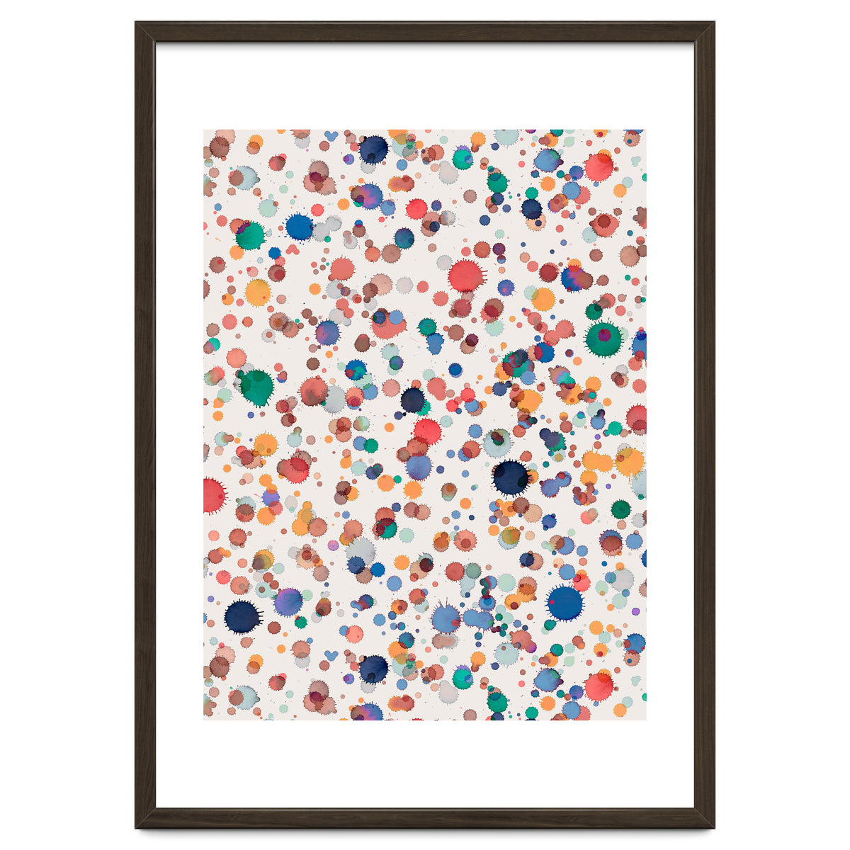 Drops Watercolor Texture Blue