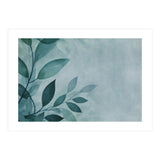 Gentle Leaf Whispers Teal (Print Only) thumbnail