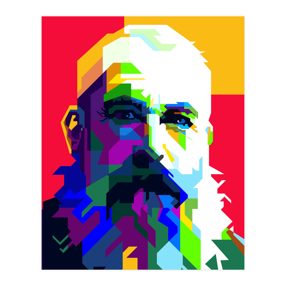Claude Monet Artist Painting WPAP Trending Now (Print Only)