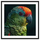 Close Up Colorful Parrot Bird Feather thumbnail