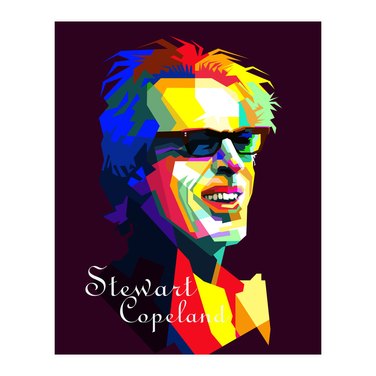 Stewart Copeland The Police Pop Art WPAP (Print Only)