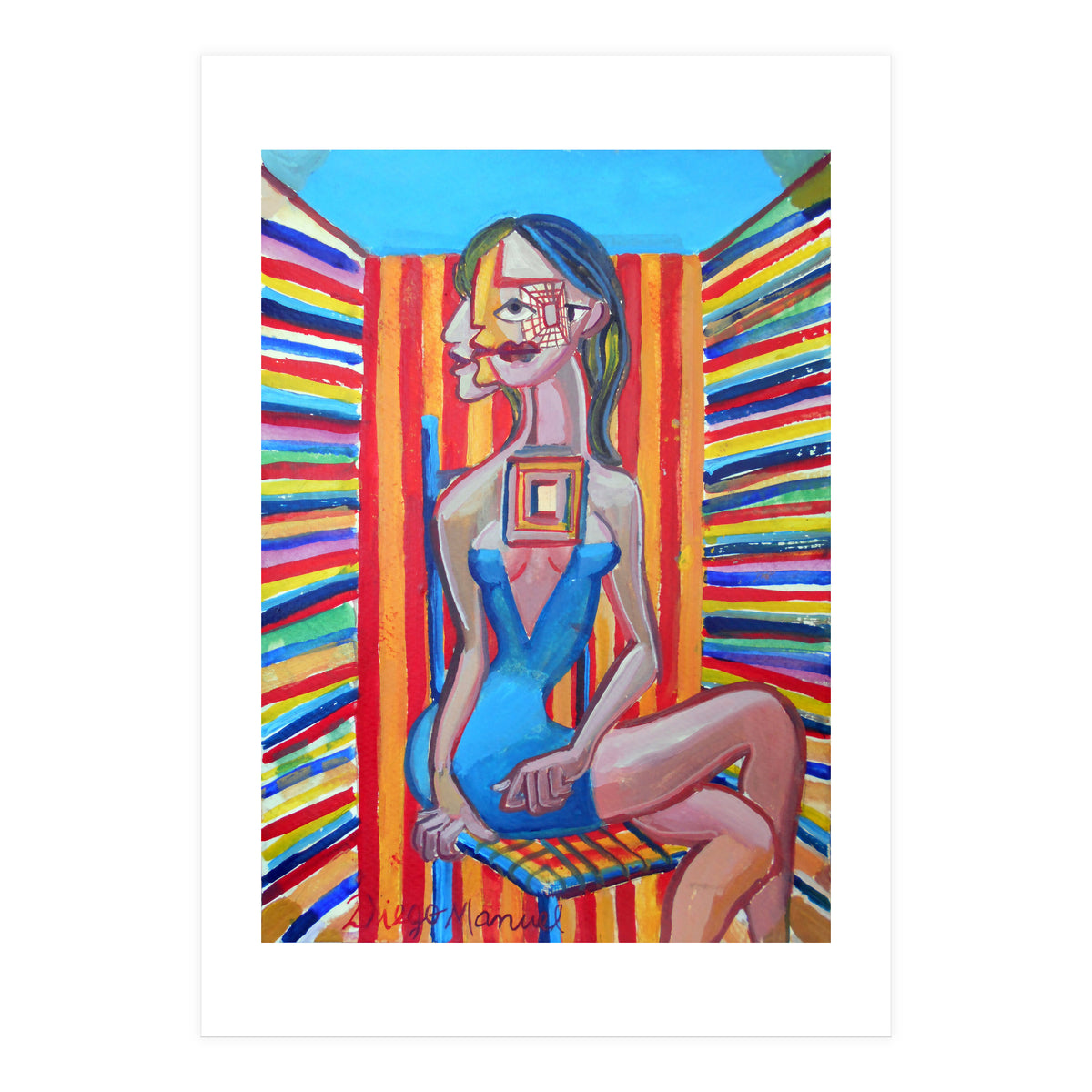 Mujer En La Silla 7 (Print Only)