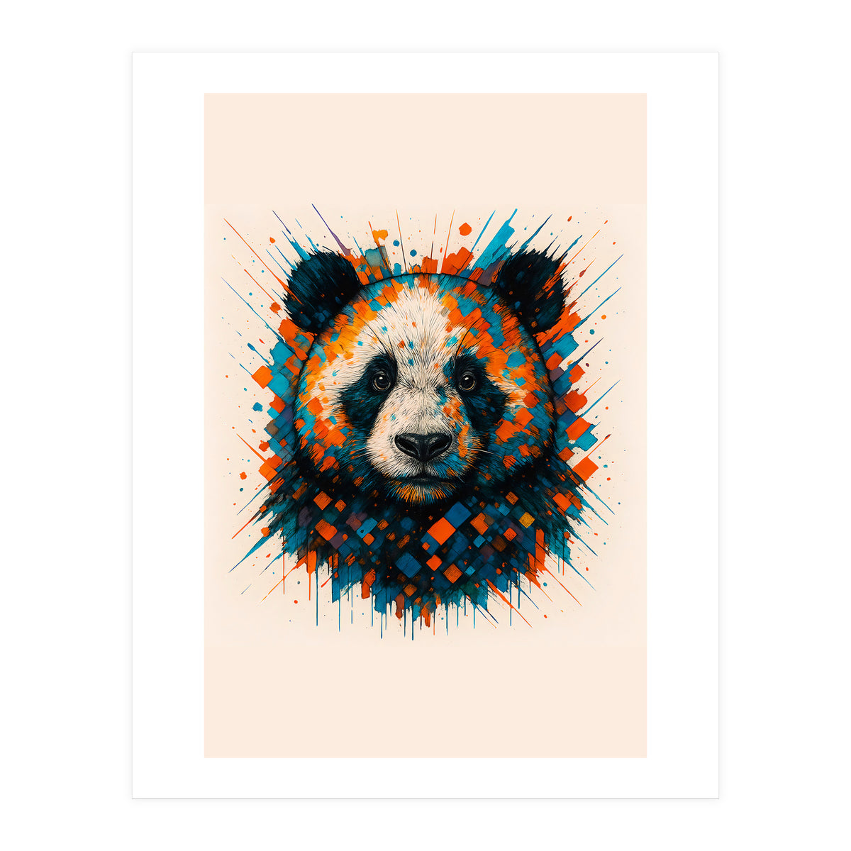 Panda Animal Watercolor (Print Only)