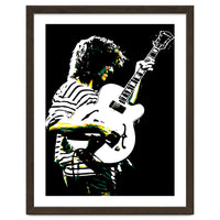 Pat Metheny American Jazz Guitarist Legend in Pop Art