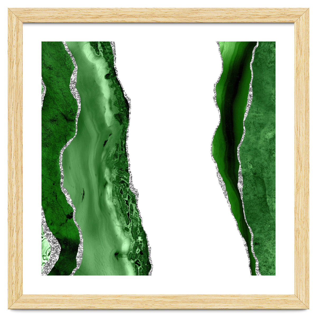 Green & Silver Agate Texture 14