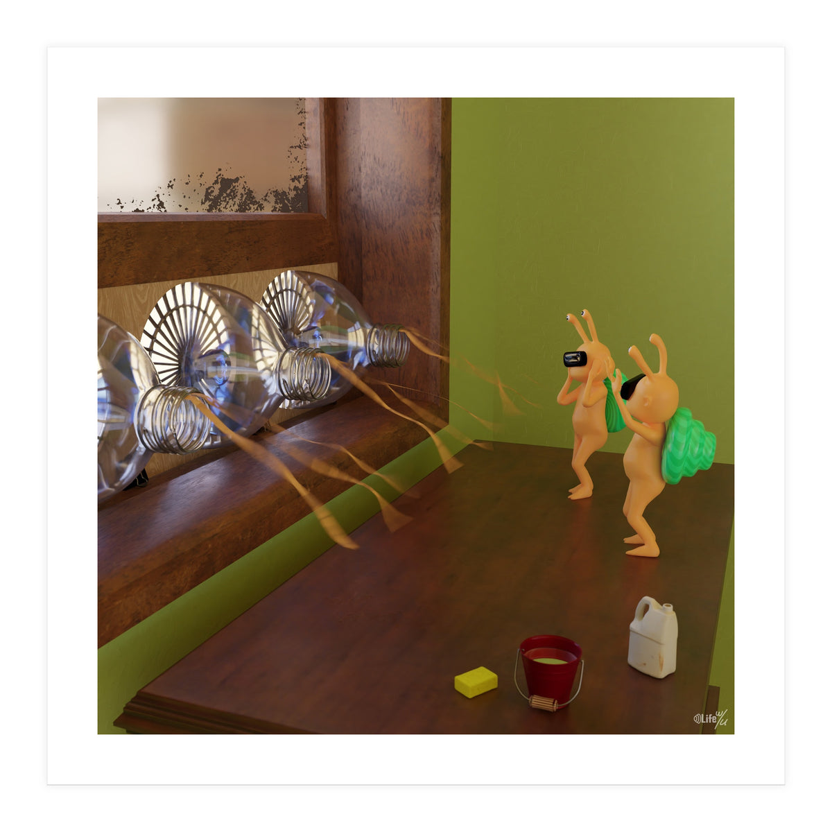 Sustainable Air Cooling System (Lwuba 037 Air Cooler 02) (Print Only)