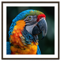 Close Up Of A Colorful Macaw Parrot