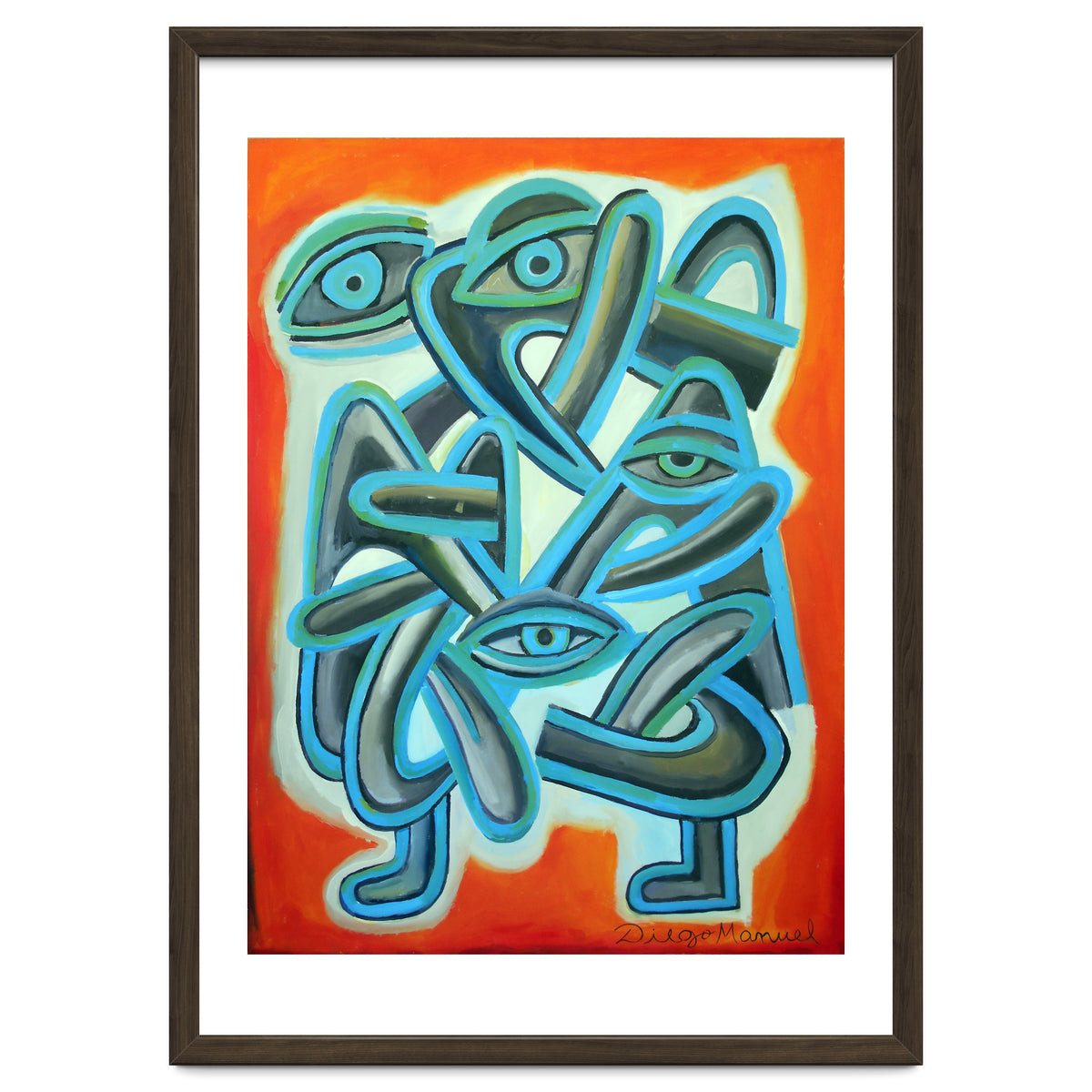 Graffiti Con Ojos Y Lenguas