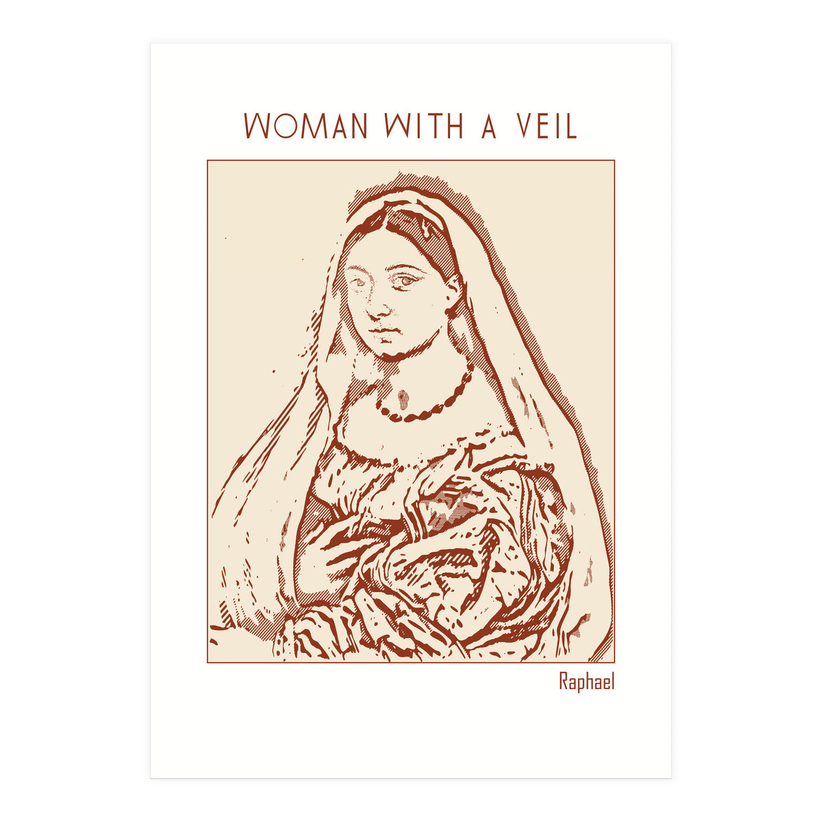 Woman With A Veil – Raphael (Print Only)