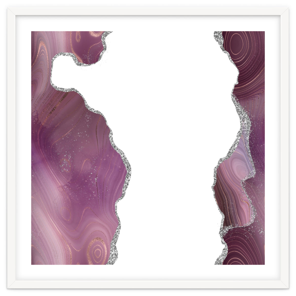 Mauve & Silver Agate Texture 06