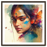 Butterfly Whisper Hindu Portrait