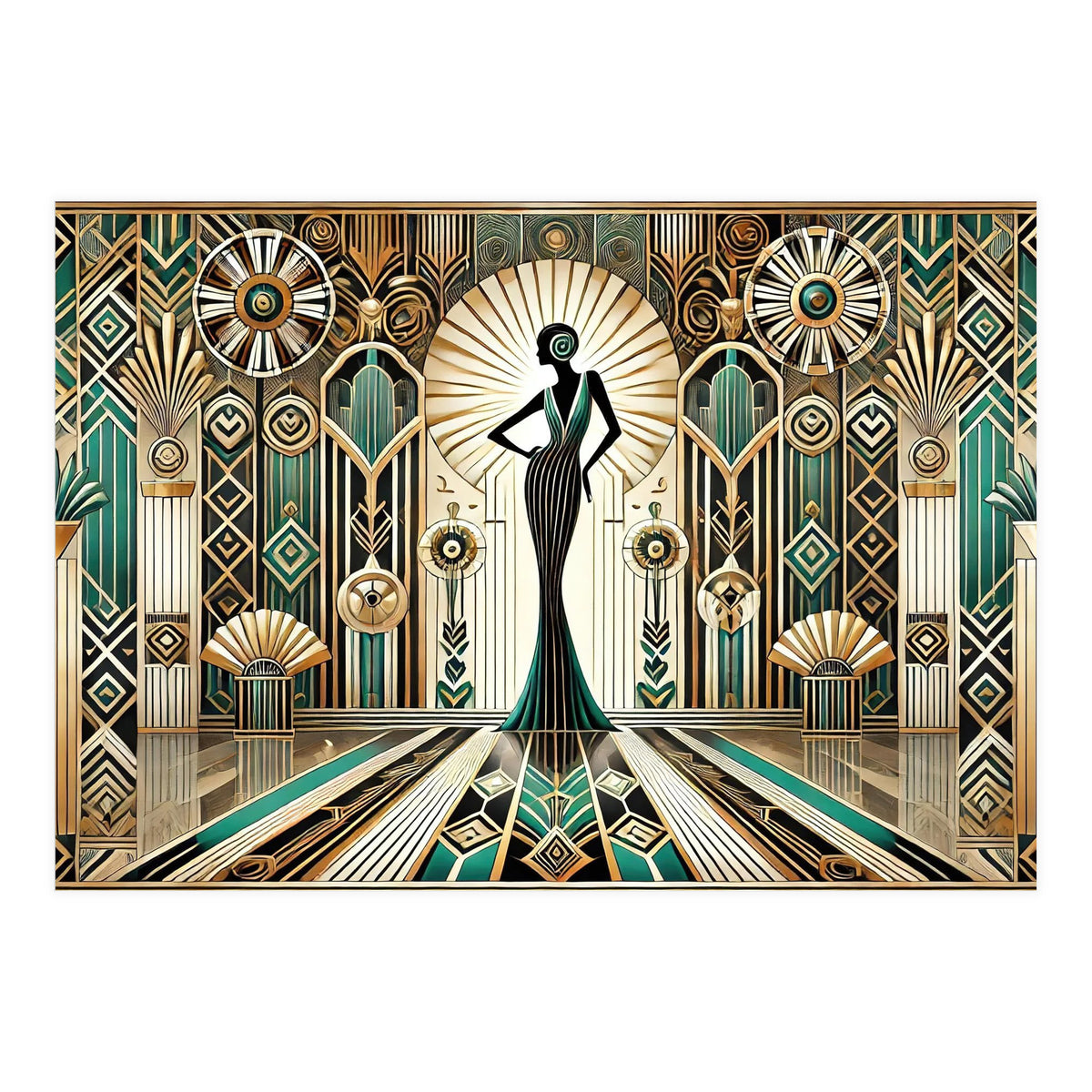 Art Deco Glamour Woman (Print Only)