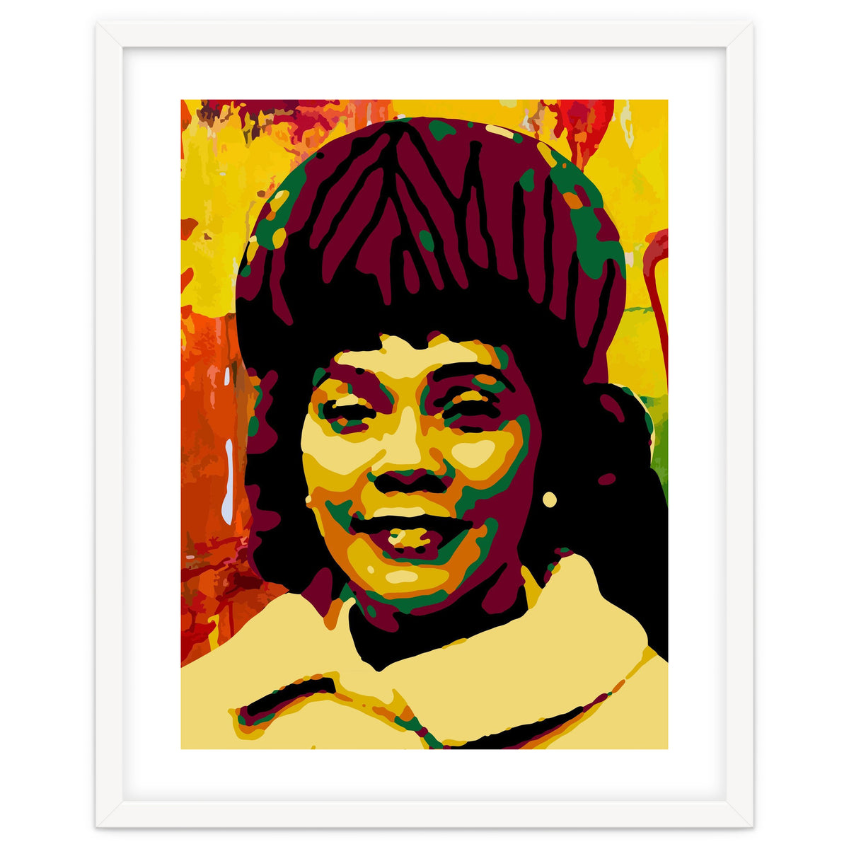 Coretta Scott King Colorful Abstract Art