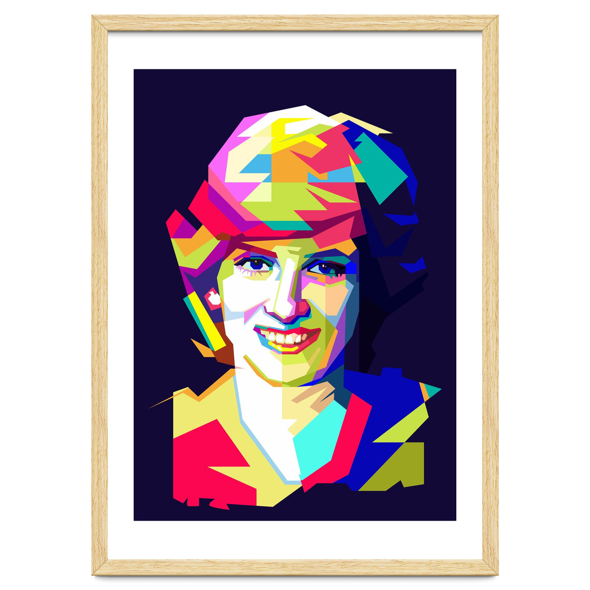 Lady Diana Princes Of Wales Pop Art WPAP