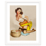 Pinup Girl Bobbing For Apples thumbnail