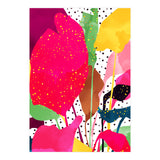 Modern Botanical, Nature Plants Tropical Jungle Garden, Eclectic Pop Of Color Glitter Gold Bohemian Graphic (Print Only) thumbnail