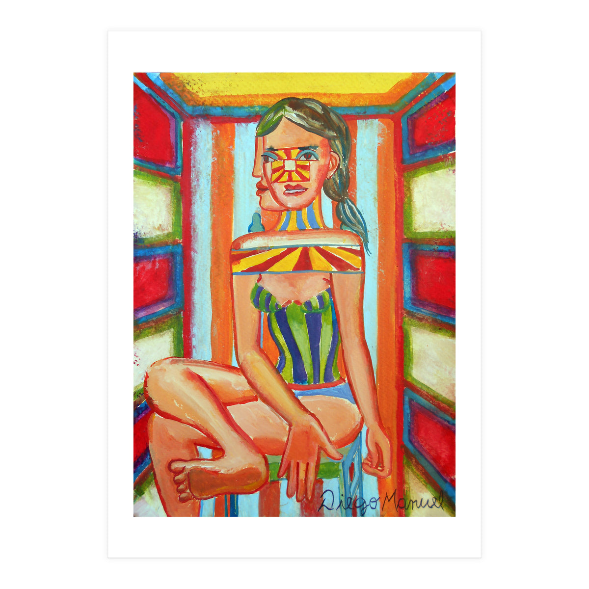 Mujer En La Silla 10 (Print Only)