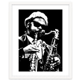 Rahsaan Roland Kirk American Jazz Multi-Instrumentalist in Grayscale 2 thumbnail