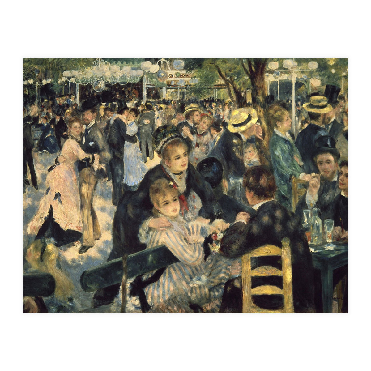 'Dance at Le moulin de la Galette', 1876, Oil on canvas, 131 x 175 cm. (Print Only)