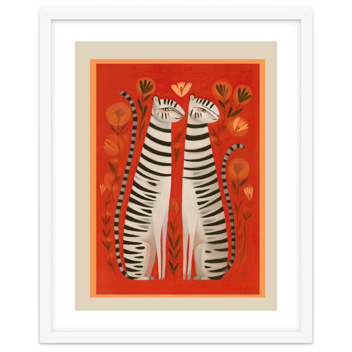 Striped Cat Pair